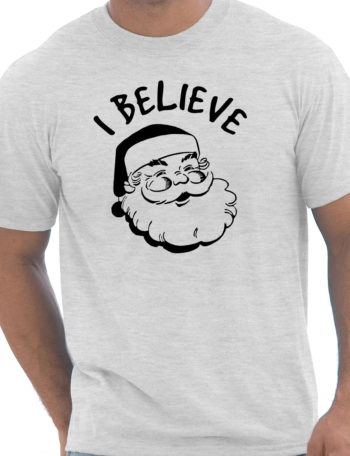 I Believe In Santa Claus Father Christmas Xmas Mens T-Shirt Size S-XXL