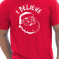 I Believe In Santa Claus Father Christmas Xmas Mens T-Shirt Size S-XXL