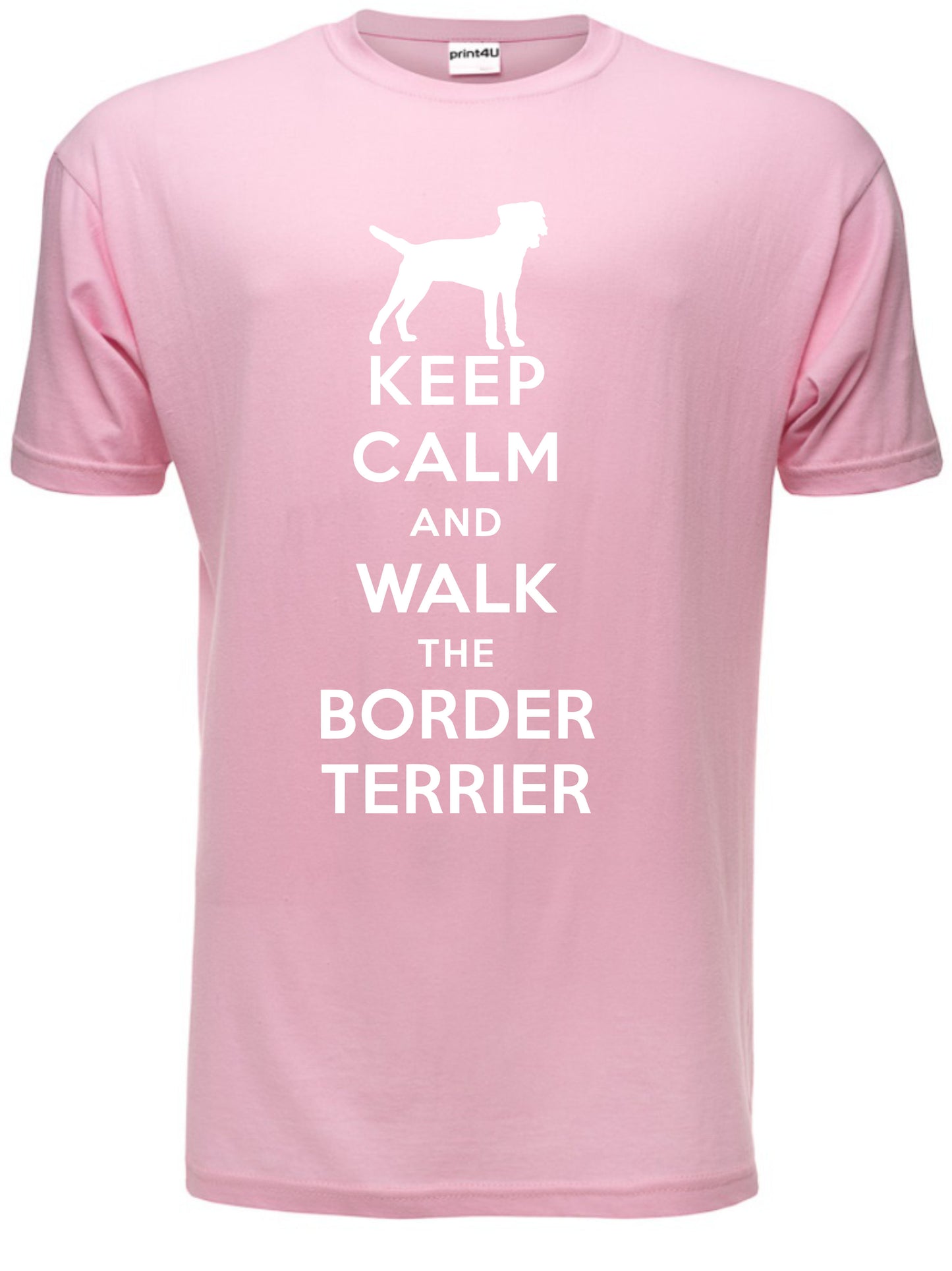 Keep Calm Walk The Border Terrier KC Dog Lovers Gift Mens T-Shirt Size S-XXL