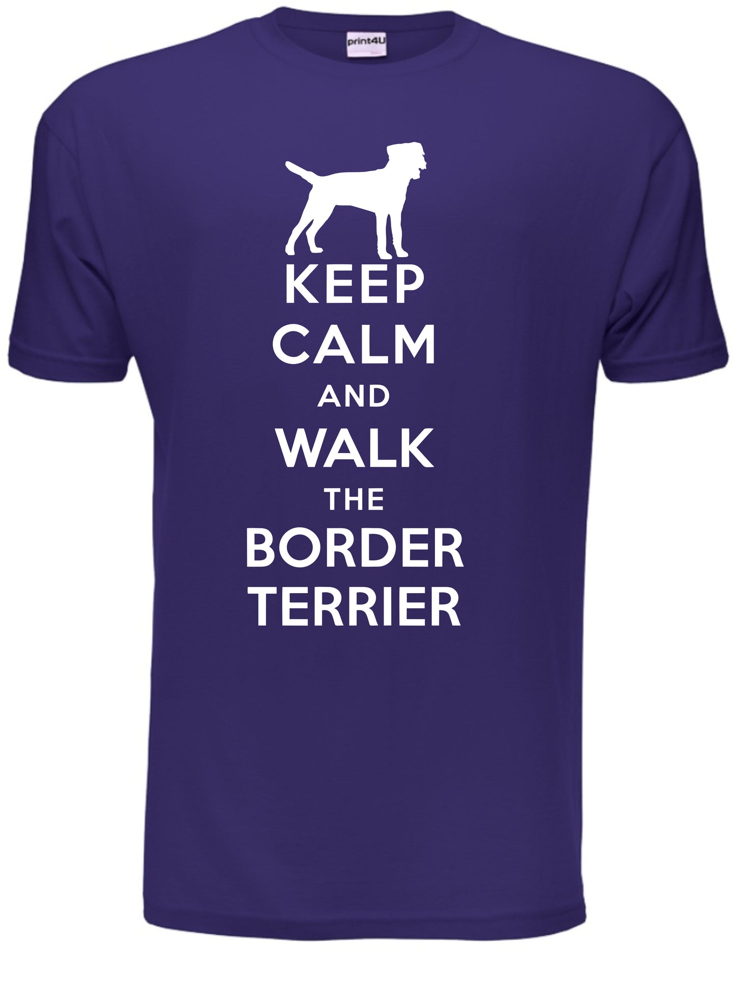 Keep Calm Walk The Border Terrier KC Dog Lovers Gift Mens T-Shirt Size S-XXL