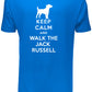 Keep Calm Walk The Jack Russell KC Dog Lovers Gift Mens T-Shirt Size S-XXL