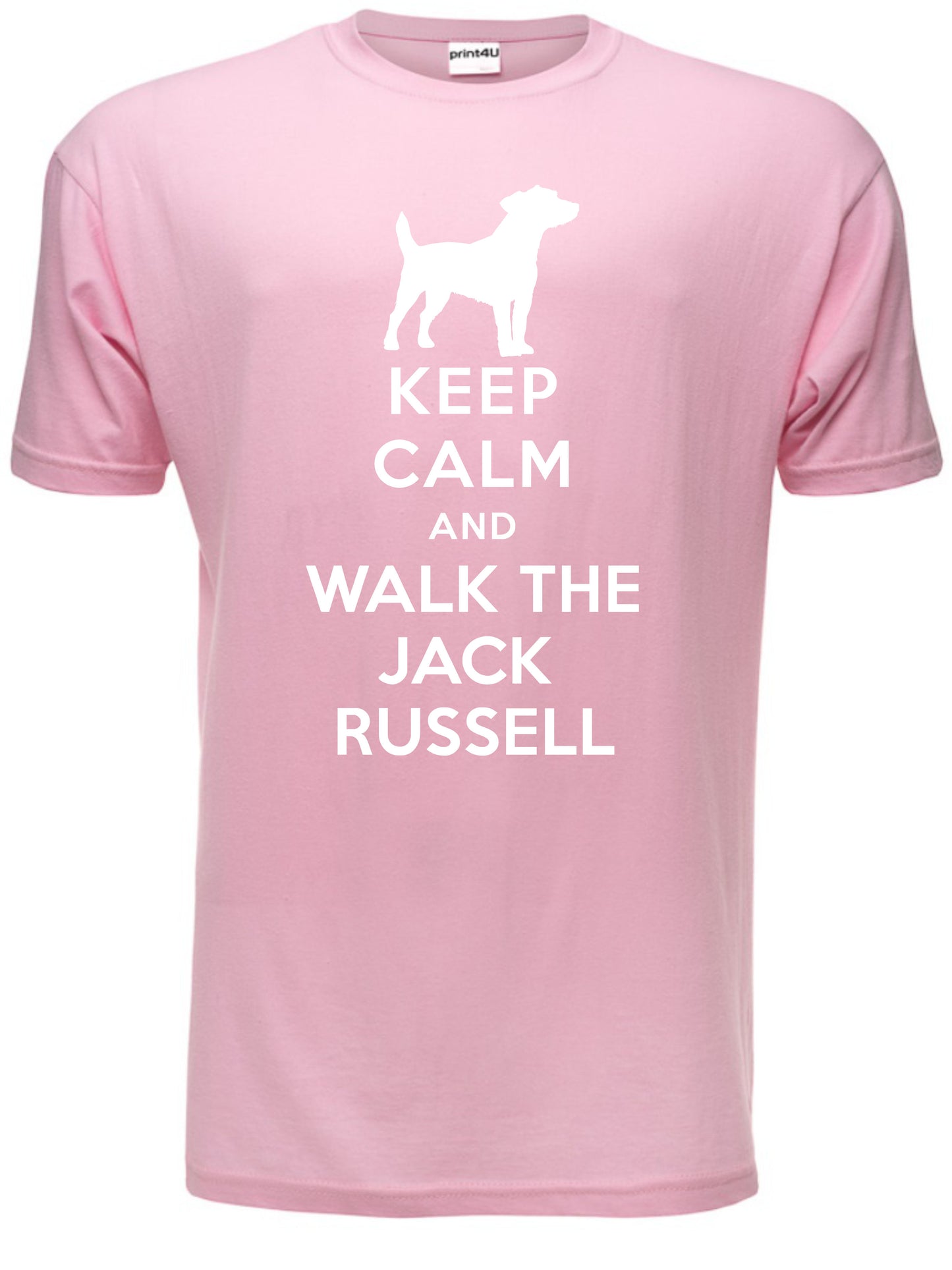 Keep Calm Walk The Jack Russell KC Dog Lovers Gift Mens T-Shirt Size S-XXL