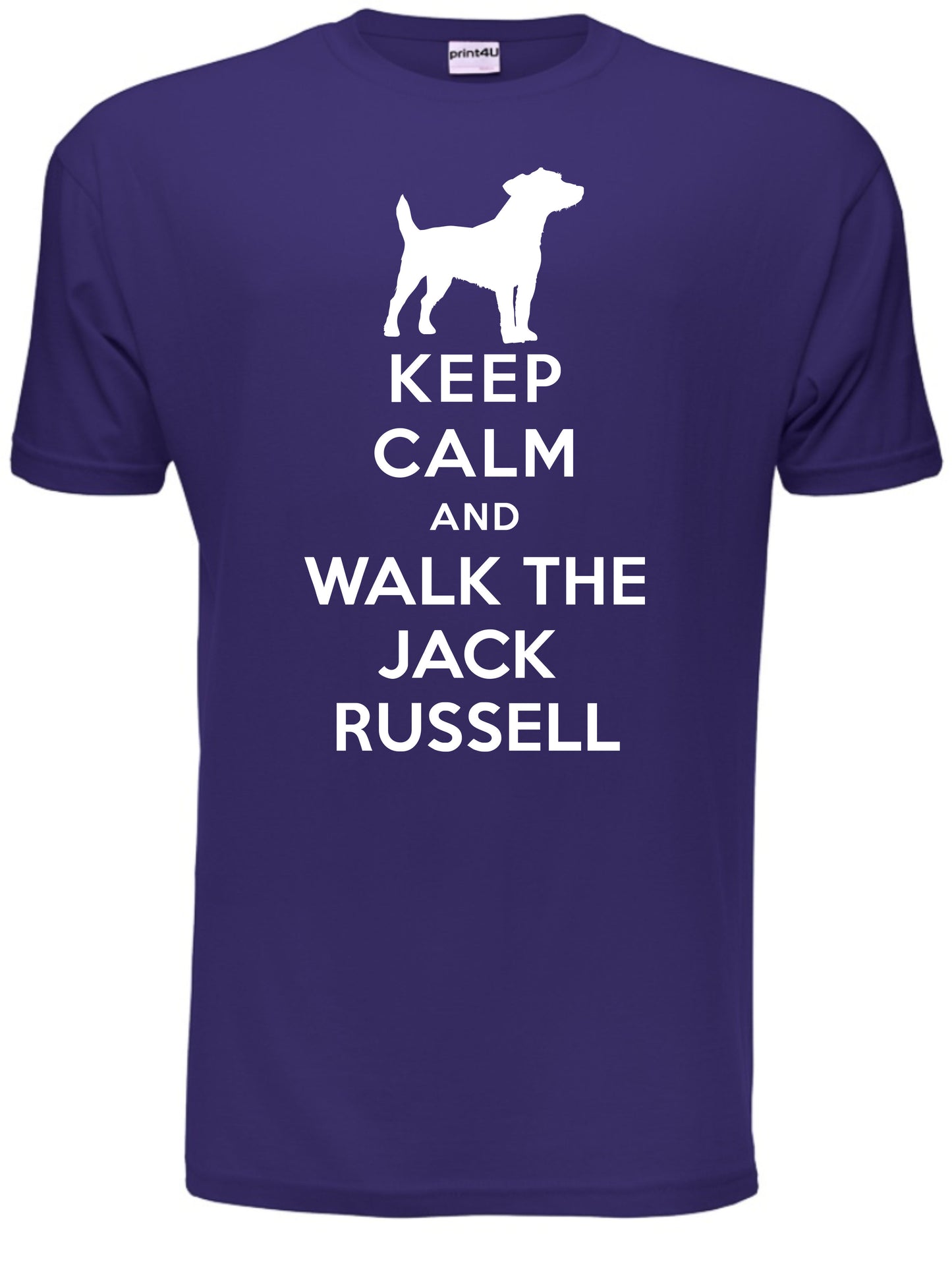 Keep Calm Walk The Jack Russell KC Dog Lovers Gift Mens T-Shirt Size S-XXL