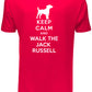 Keep Calm Walk The Jack Russell KC Dog Lovers Gift Mens T-Shirt Size S-XXL