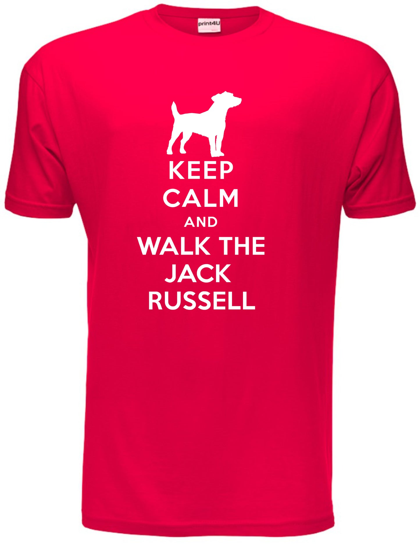 Keep Calm Walk The Jack Russell KC Dog Lovers Gift Mens T-Shirt Size S-XXL