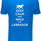 Keep Calm Walk The Labrador KC Dog Lovers Gift Mens T-Shirt Size S-XXL