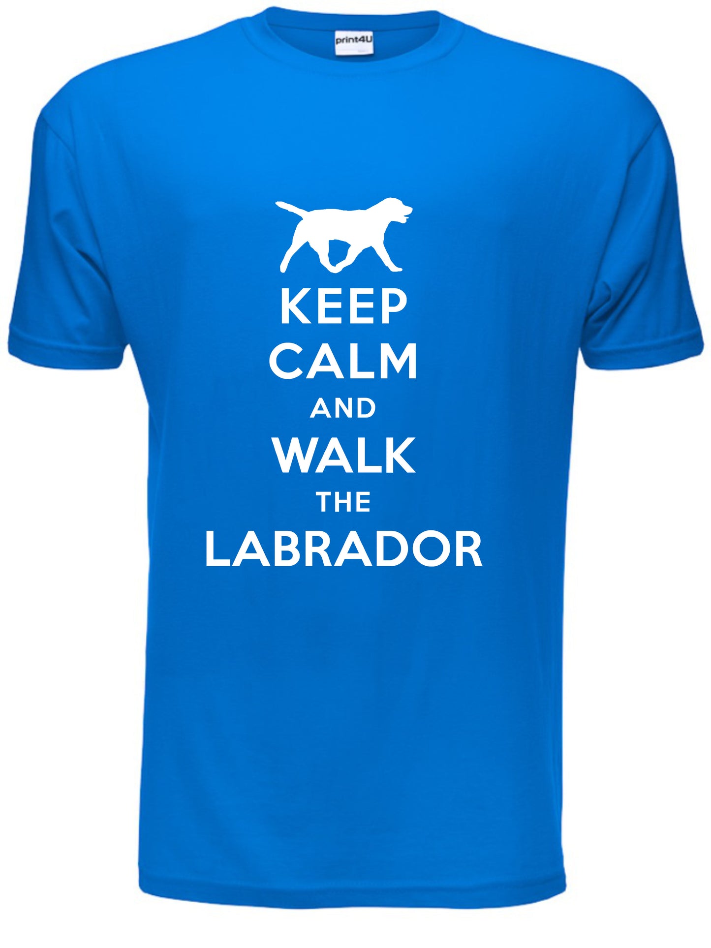 Keep Calm Walk The Labrador KC Dog Lovers Gift Mens T-Shirt Size S-XXL