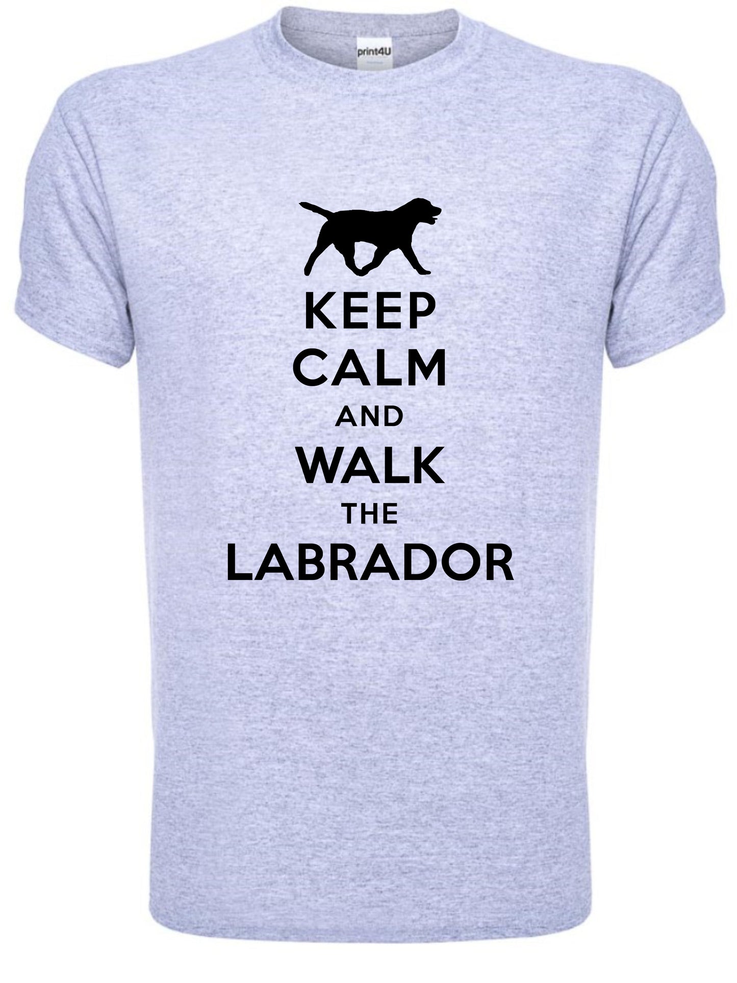 Keep Calm Walk The Labrador KC Dog Lovers Gift Mens T-Shirt Size S-XXL