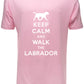 Keep Calm Walk The Labrador KC Dog Lovers Gift Mens T-Shirt Size S-XXL