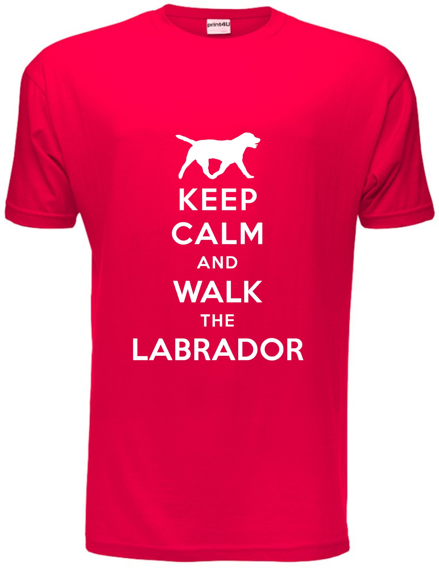 Keep Calm Walk The Labrador KC Dog Lovers Gift Mens T-Shirt Size S-XXL