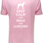 Keep Calm Walk The Lurcher KC Dog Lovers Gift Mens T-Shirt Size S-XXL