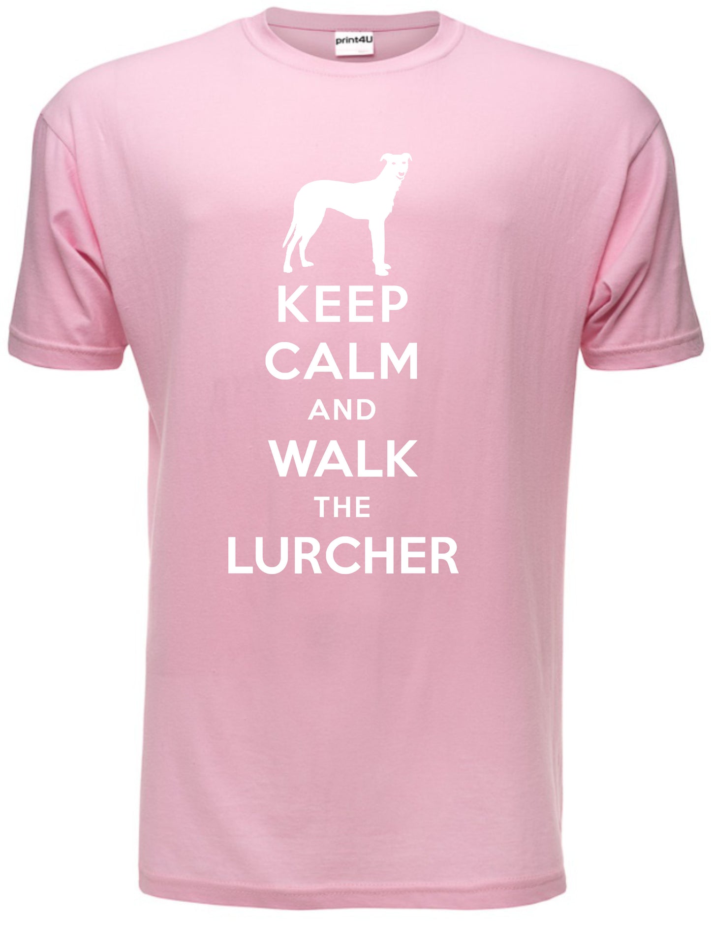 Keep Calm Walk The Lurcher KC Dog Lovers Gift Mens T-Shirt Size S-XXL