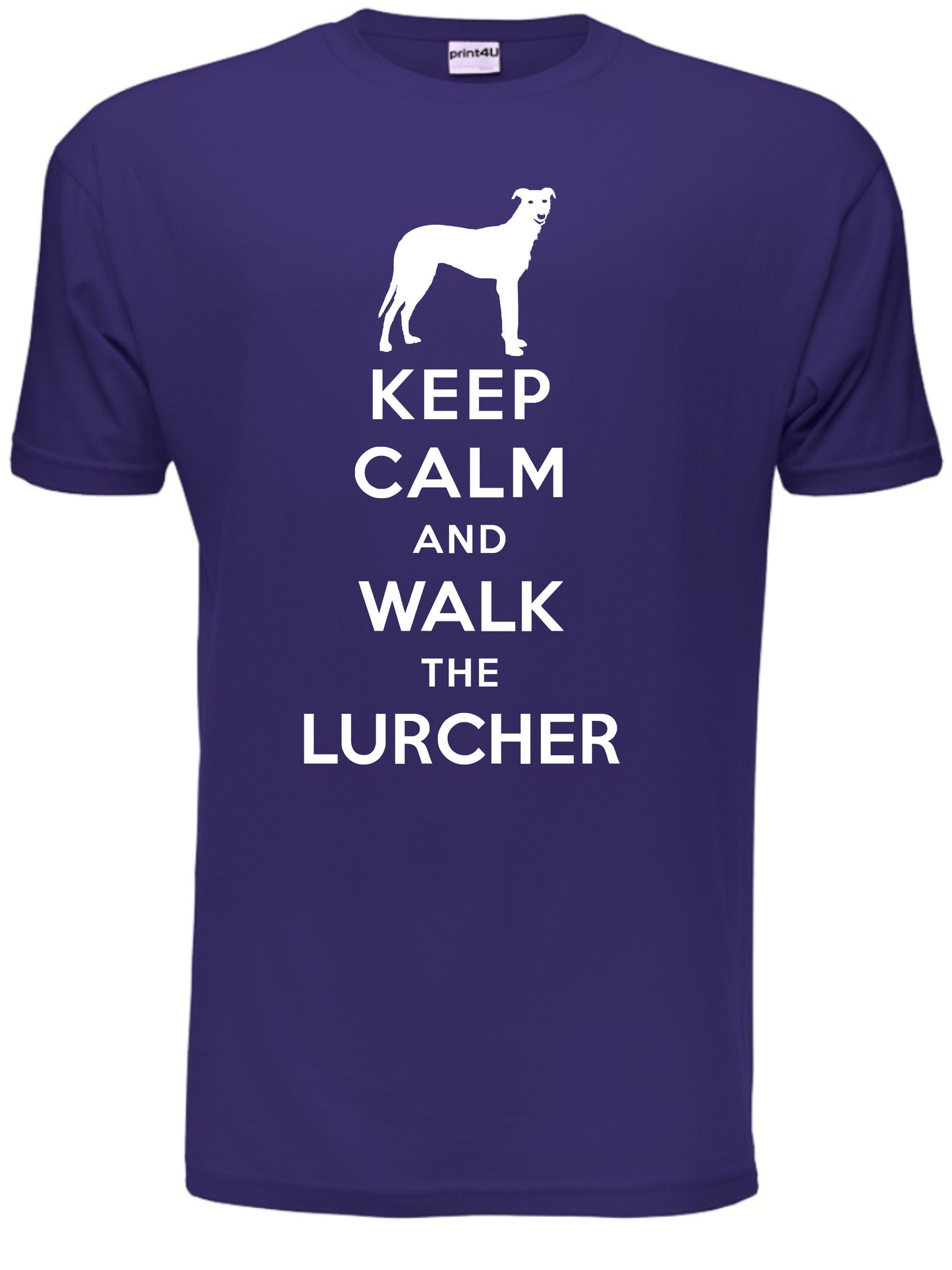 Keep Calm Walk The Lurcher KC Dog Lovers Gift Mens T-Shirt Size S-XXL