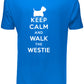 Keep Calm Walk The Westie KC Dog Lovers Gift Mens T-Shirt Size S-XXL