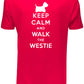 Keep Calm Walk The Westie KC Dog Lovers Gift Mens T-Shirt Size S-XXL