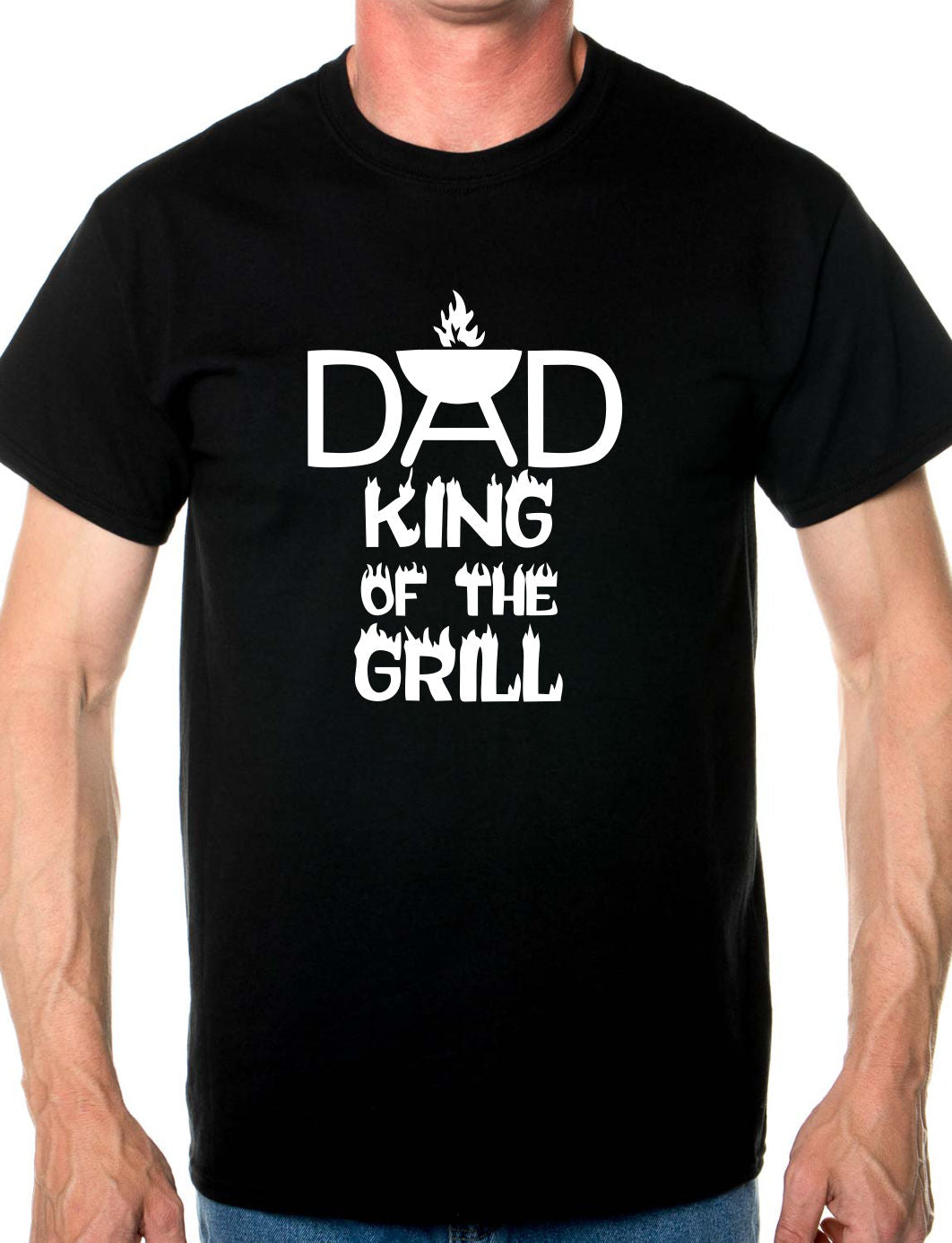 Dad King Of The Grill Barbeque Mens T-Shirt Size S-XXL