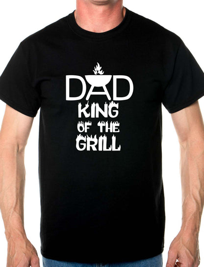 Dad King Of The Grill Barbeque Mens T-Shirt Size S-XXL