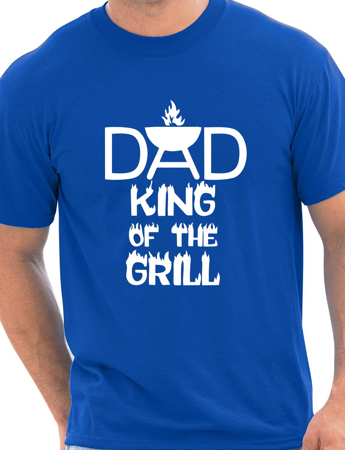 Dad King Of The Grill Barbeque Mens T-Shirt Size S-XXL