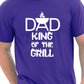 Dad King Of The Grill Barbeque Mens T-Shirt Size S-XXL