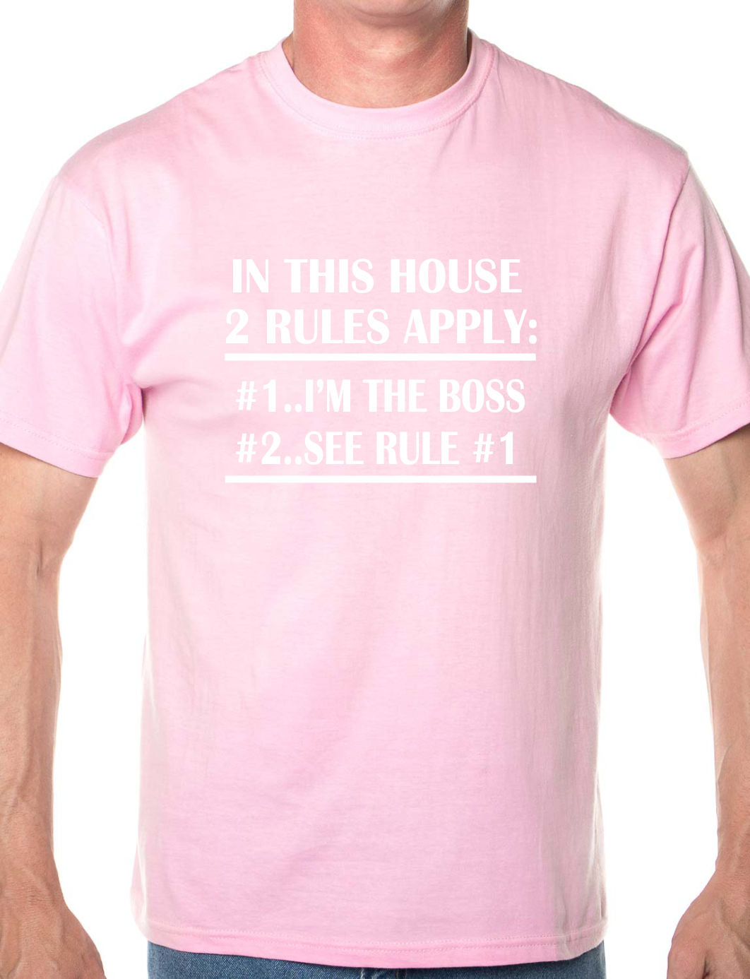 In This House I'm The Boss BBQ Funny Gift Mens T-Shirt Size S-XXL