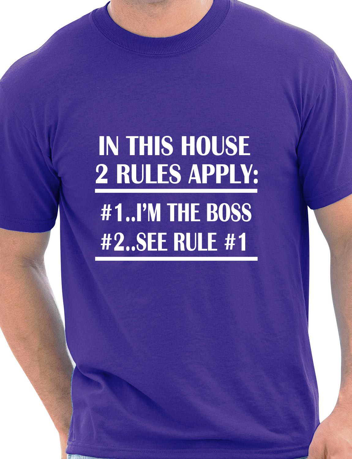 In This House I'm The Boss BBQ Funny Gift Mens T-Shirt Size S-XXL