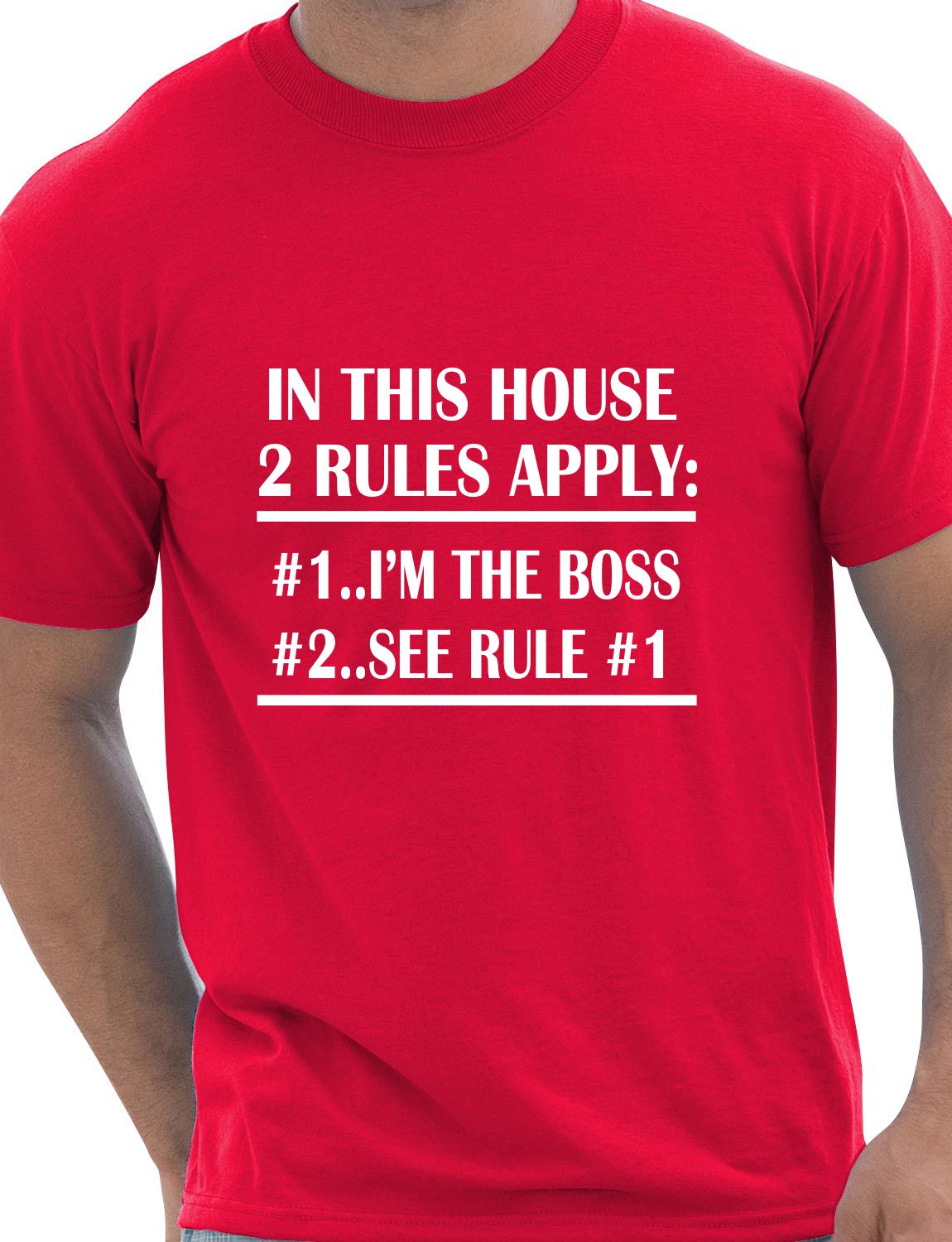 In This House I'm The Boss BBQ Funny Gift Mens T-Shirt Size S-XXL