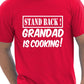 Stand Back Grandad Is Cooking Barbeque Mens T-Shirt Size S-XXL