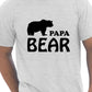 Papa Bear Fathers Day Birthday Mens T-Shirt Size S-XXL