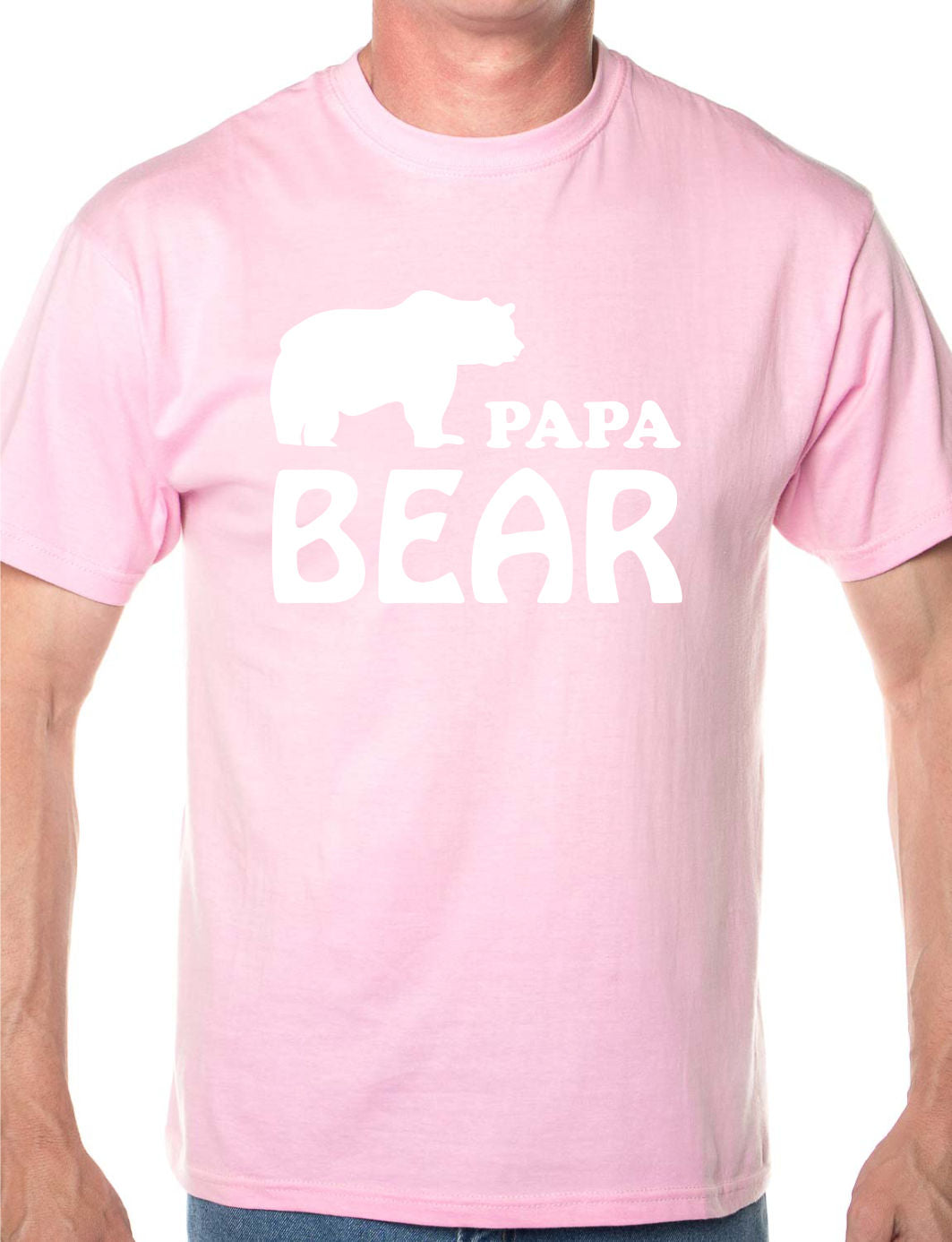 Papa Bear Fathers Day Birthday Mens T-Shirt Size S-XXL