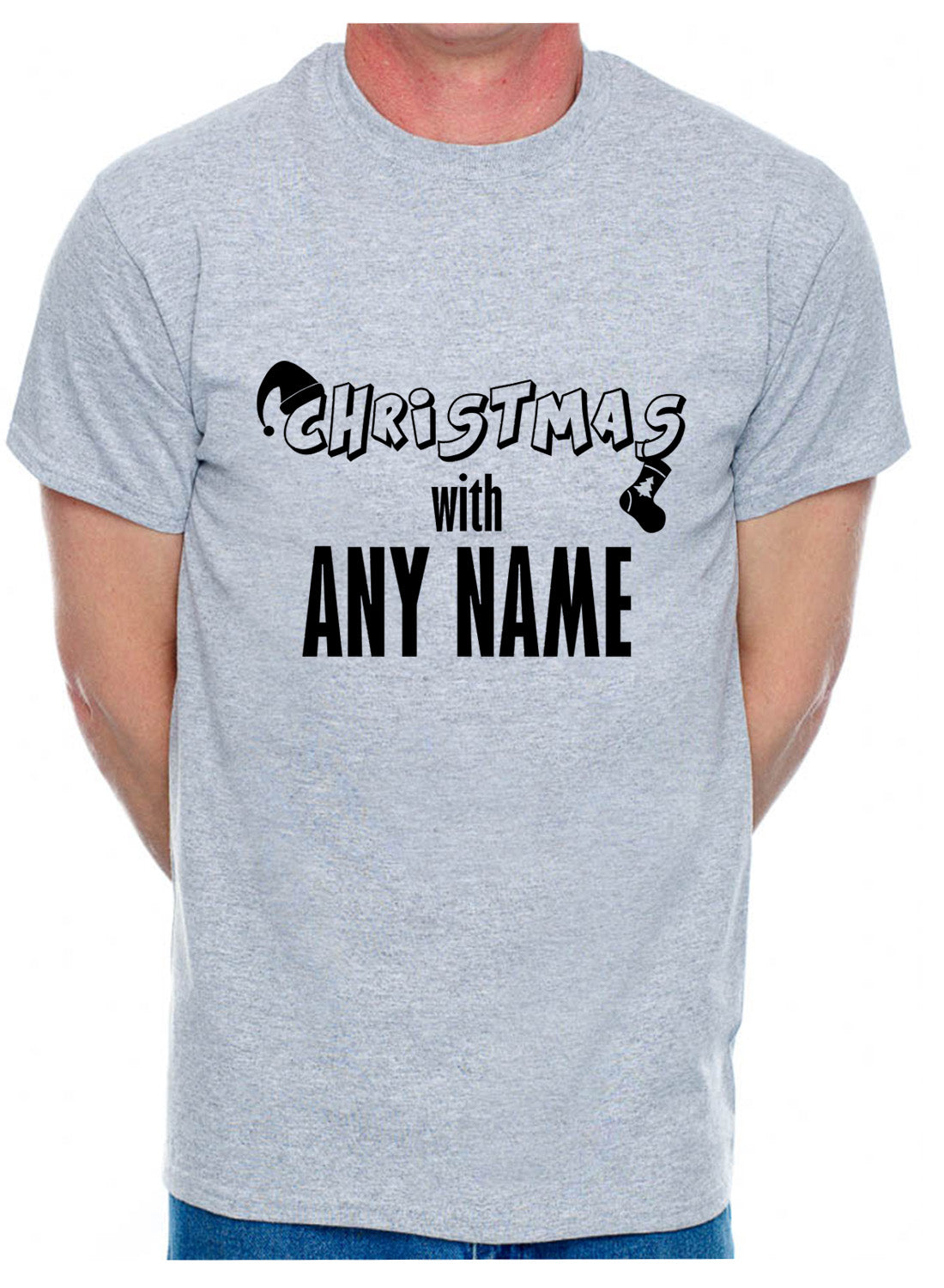 Customised T-Shirt Christmas With The Any Name