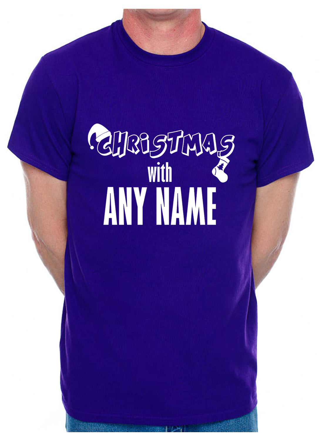 Customised T-Shirt Christmas With The Any Name