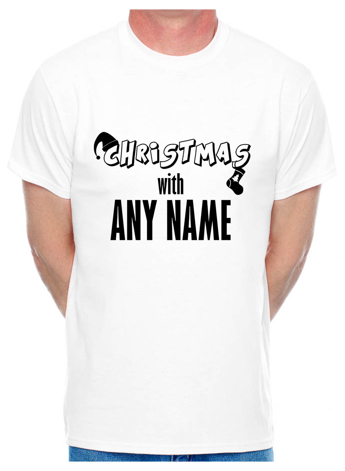 Customised T-Shirt Christmas With The Any Name