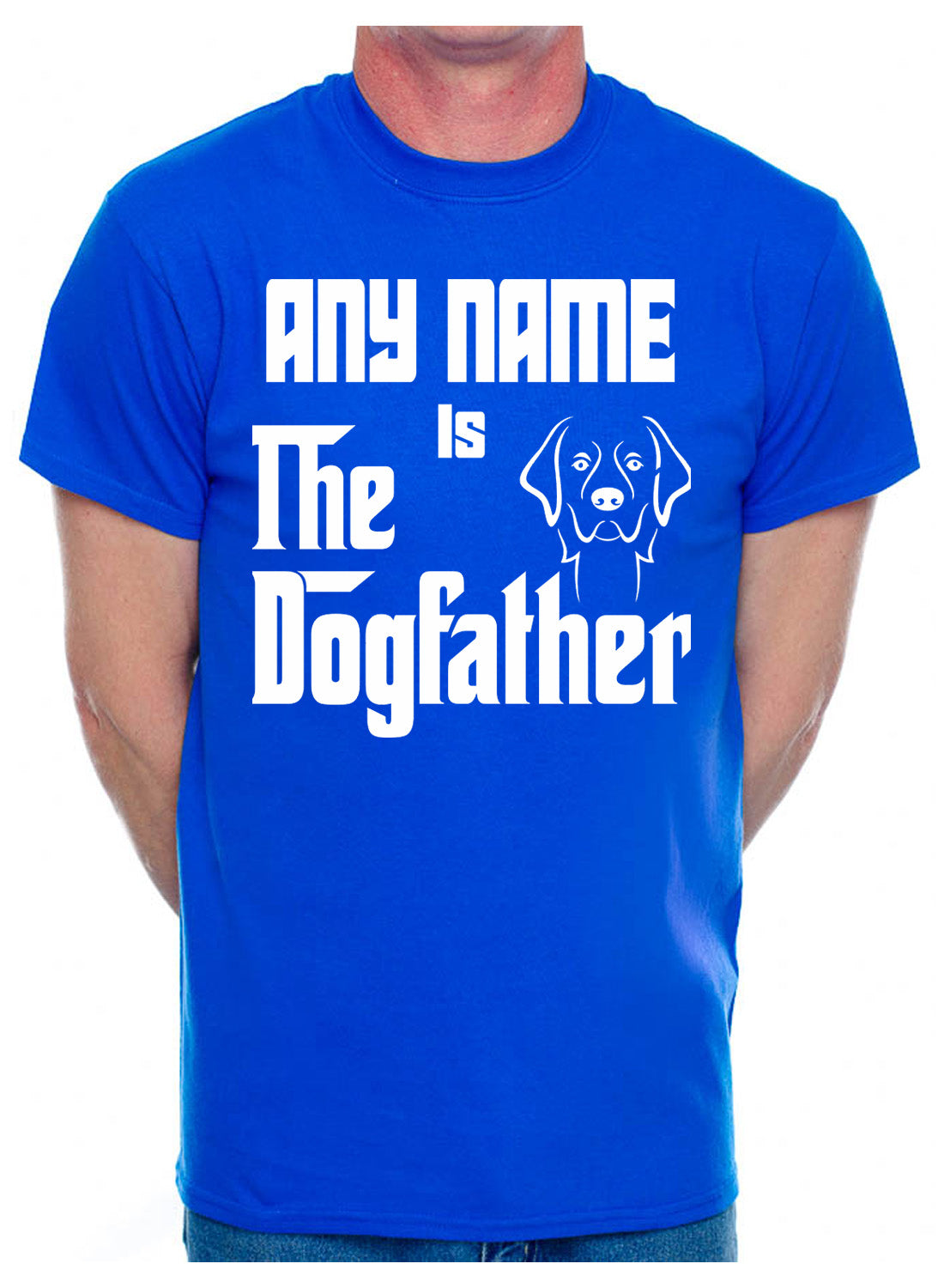 Personalised Mens T-Shirt The Dogfather Any Name For Dog Lovers