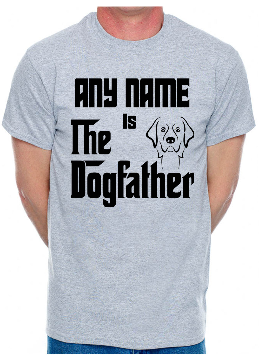 Personalised Mens T-Shirt The Dogfather Any Name For Dog Lovers