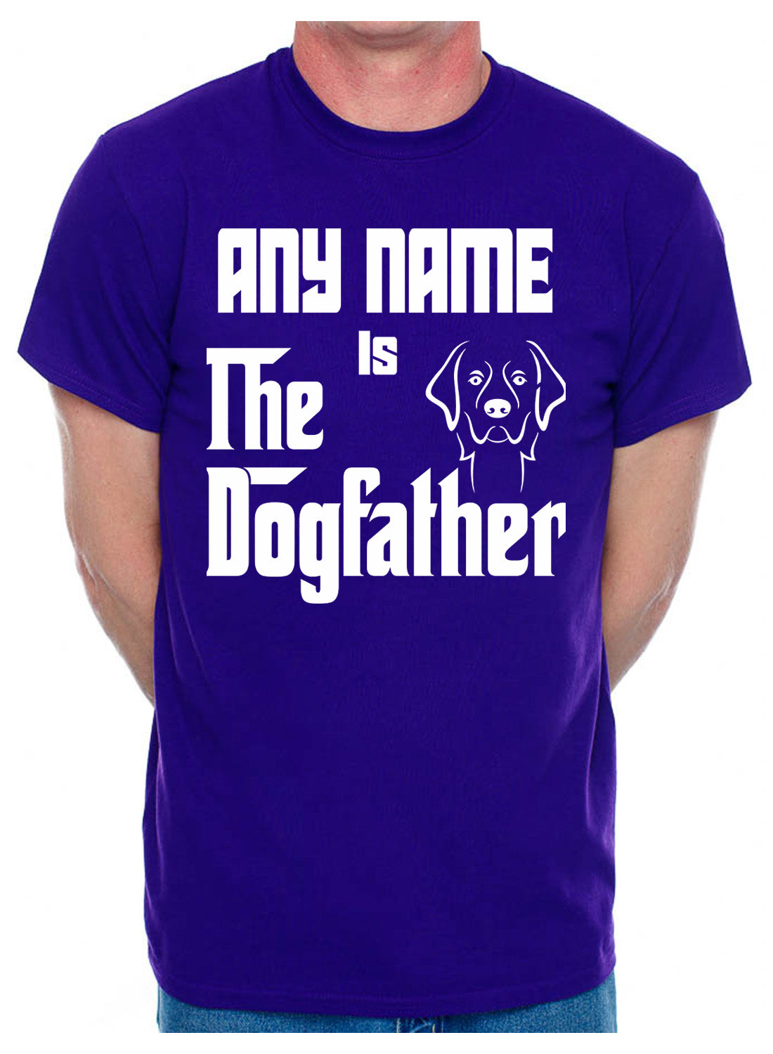 Personalised Mens T-Shirt The Dogfather Any Name For Dog Lovers