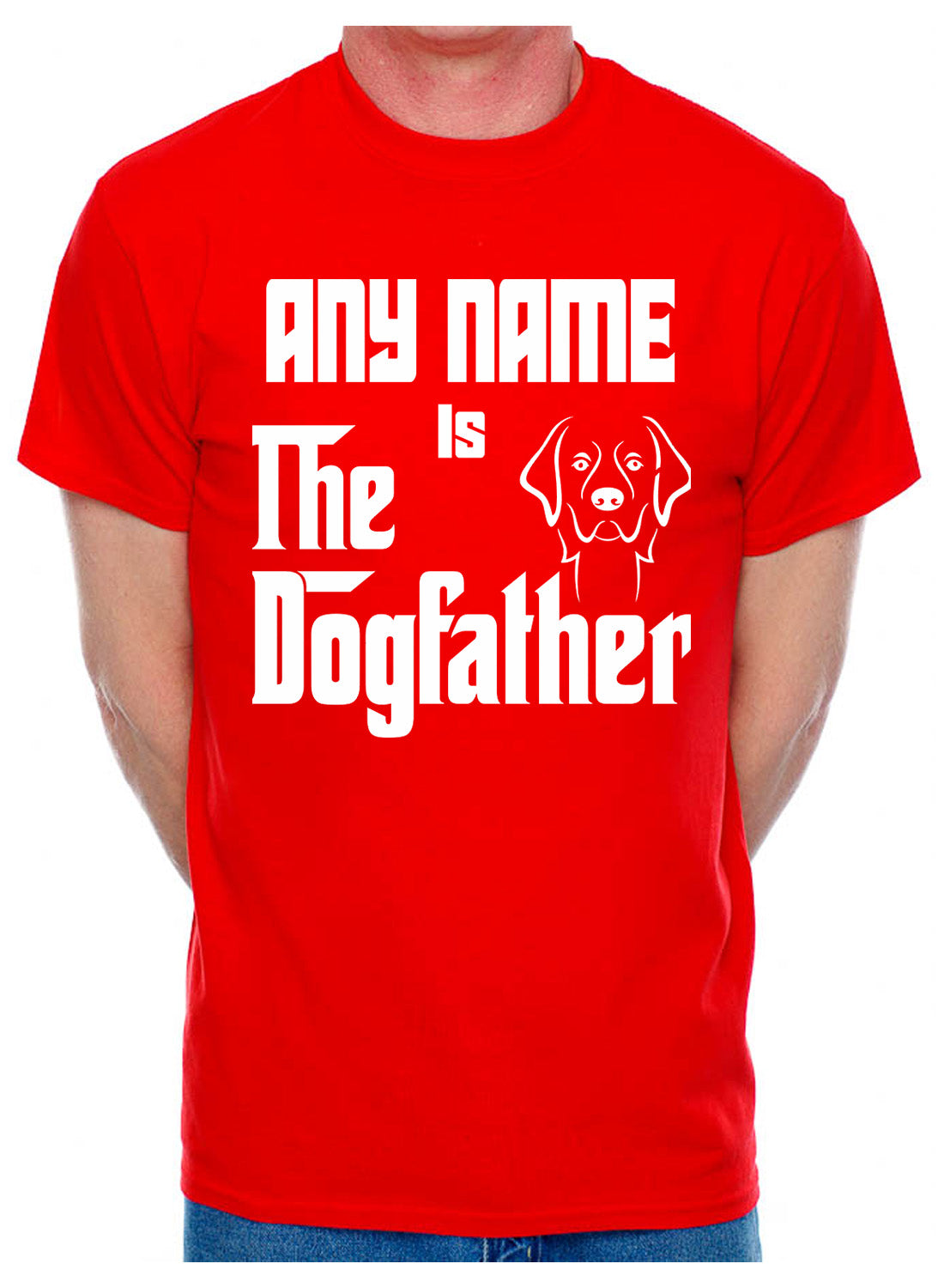 Personalised Mens T-Shirt The Dogfather Any Name For Dog Lovers