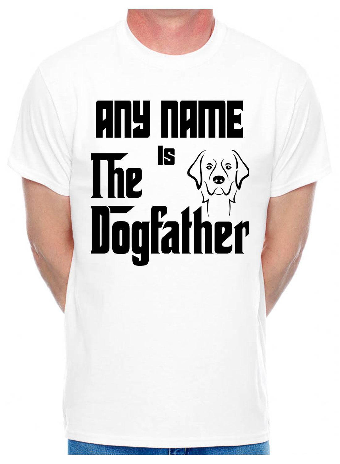 Personalised Mens T-Shirt The Dogfather Any Name For Dog Lovers