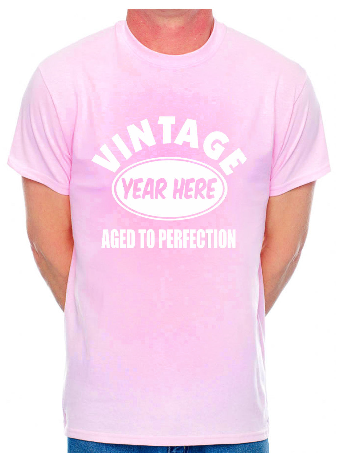 Personalised Mens T-Shirt Birth Year Here Custom