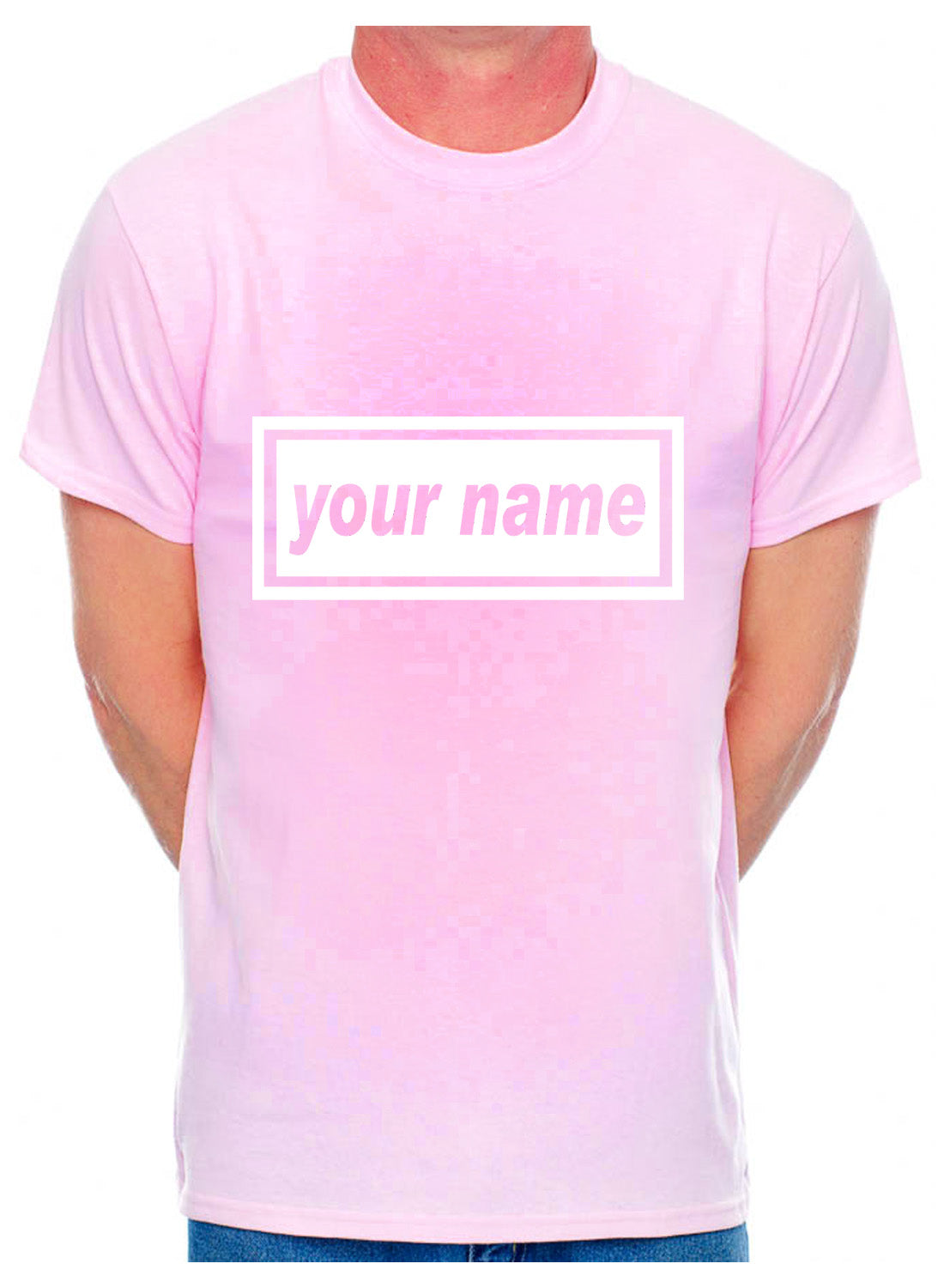 Customised T-Shirt Your Name You Choose The Name Word Song Mens