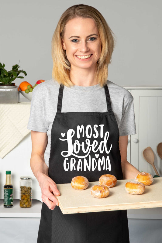 Most Loved Grandma Nan Funny Apron Baking Cooking Apron