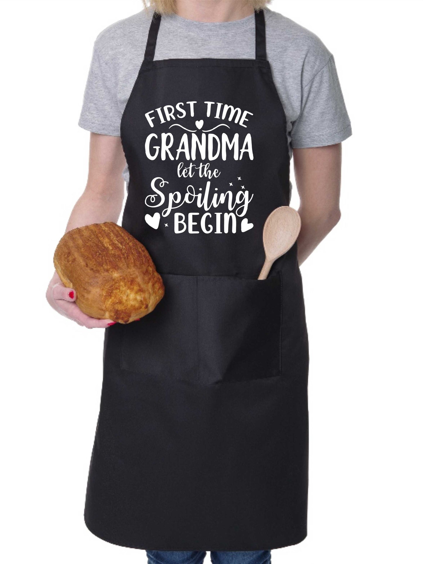 First Time Grandma Nan Funny Apron Baking Cooking Apron