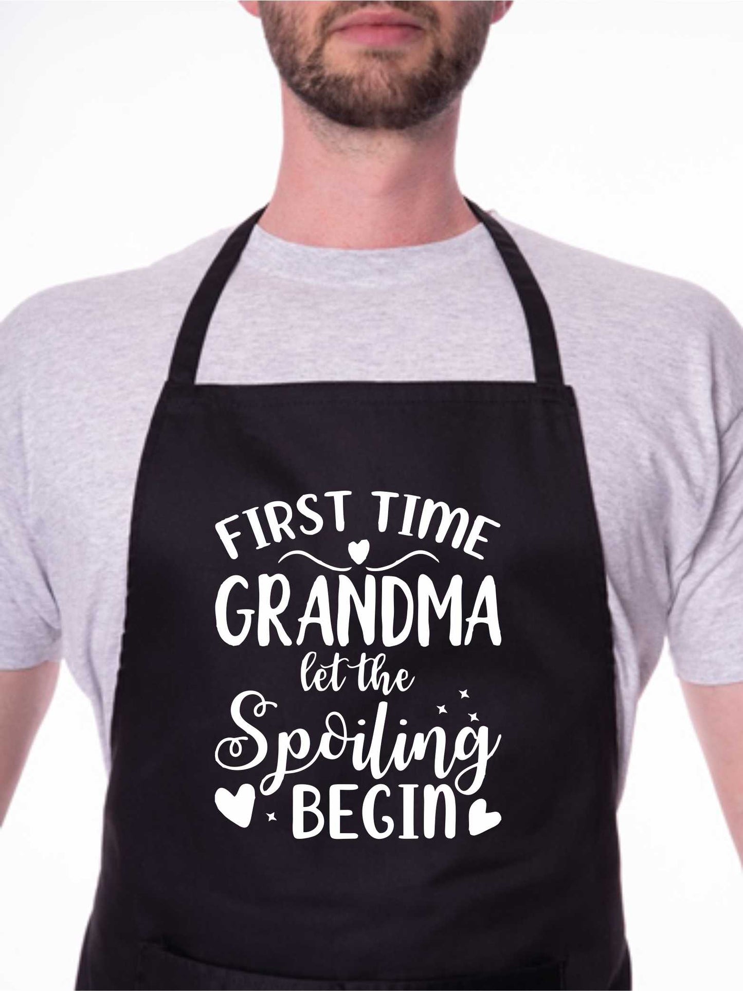 First Time Grandma Nan Funny Apron Baking Cooking Apron