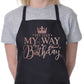 My Day My Way My Birthday Ladies Apron Birthday Gift Funny Baking Apron In Rose Gold Design