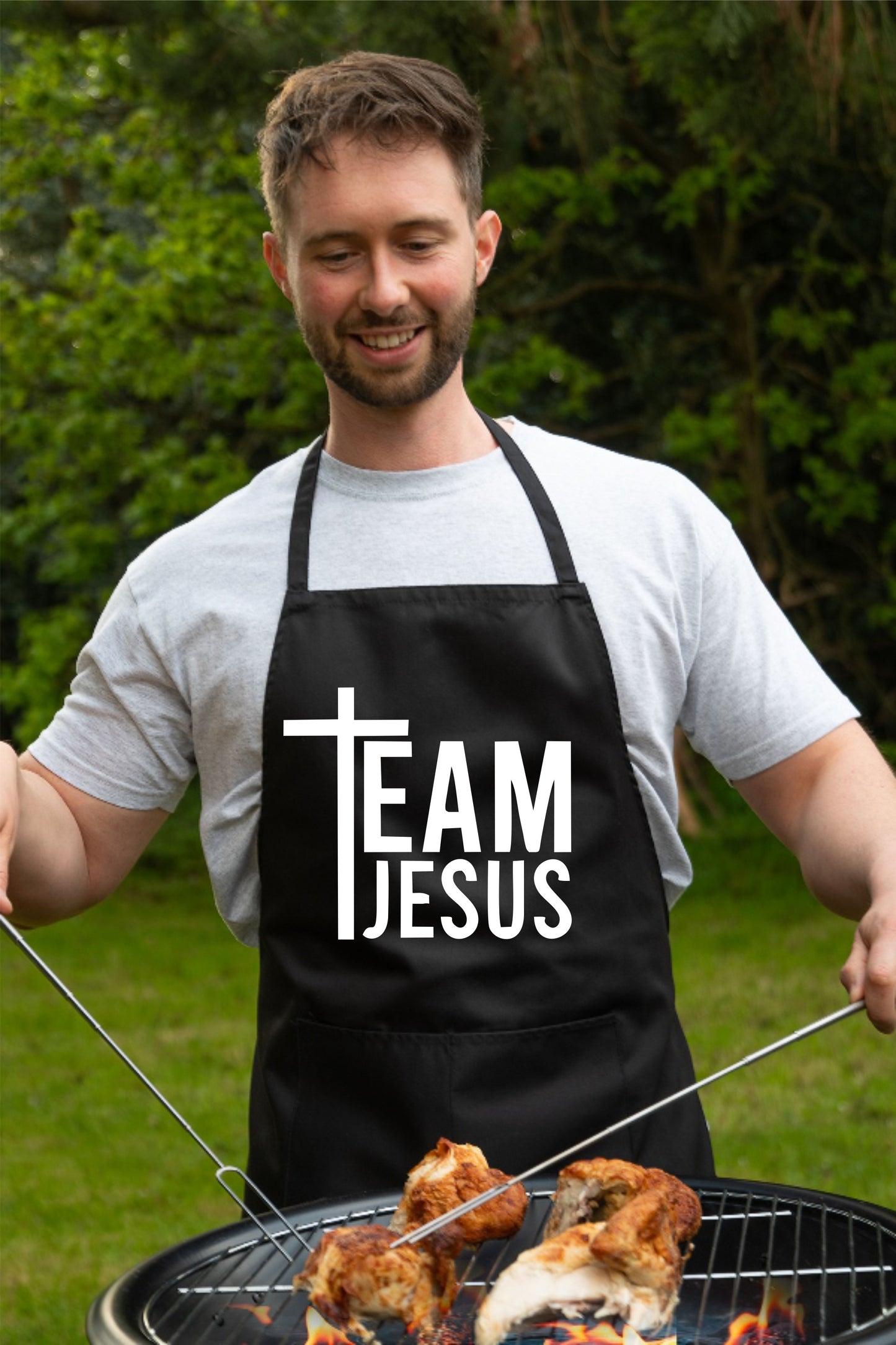 Team Jesus Church Christian Funny Apron Baking Cooking Apron