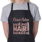 Personalised Apron Making Hair Beautiful Hairdresser Your Name Here Work Gift
