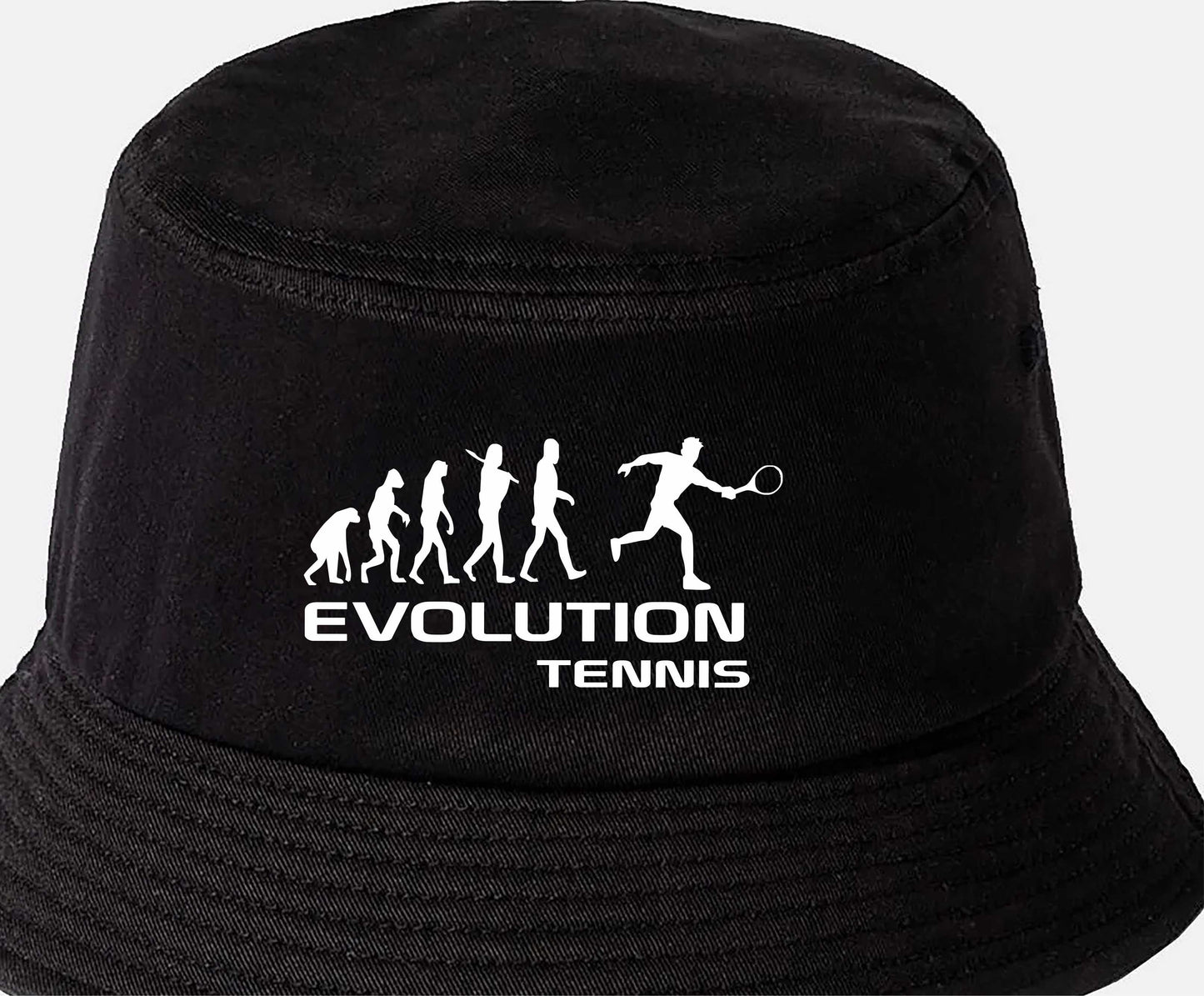 Evolution Of Tennis Bucket Hat Racket Sport Birthday Gift For Men & Ladies