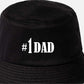 Number 1 Dad Bucket Hat Happy Father's Day Birthday Gift For Men