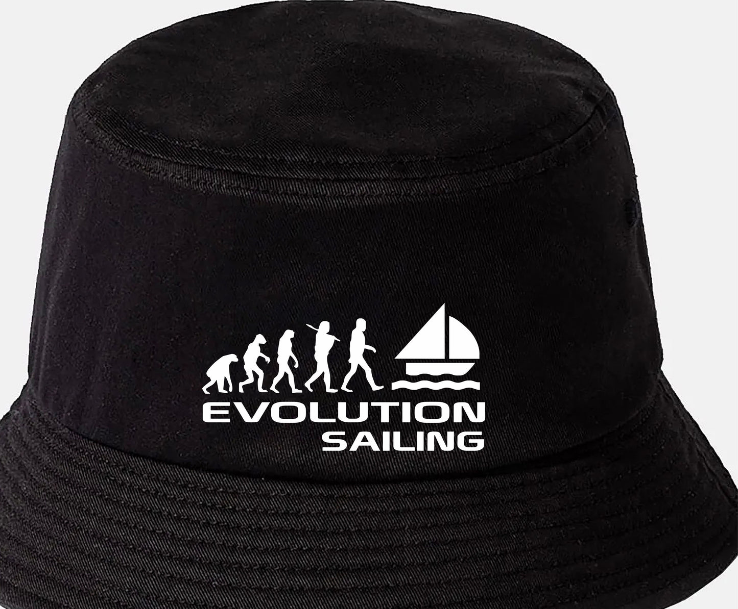 Evolution of Sailing Bucket Hat Sport Hobby Birthday Gift Men & Ladies