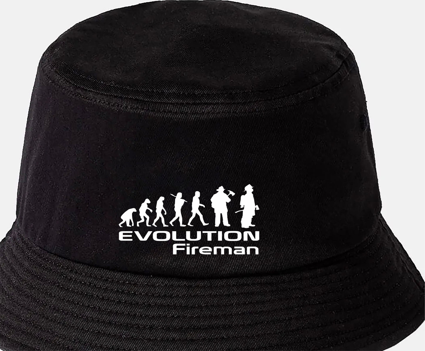 Evolution of A Fireman Bucket Hat Birthday Gift Great for Men