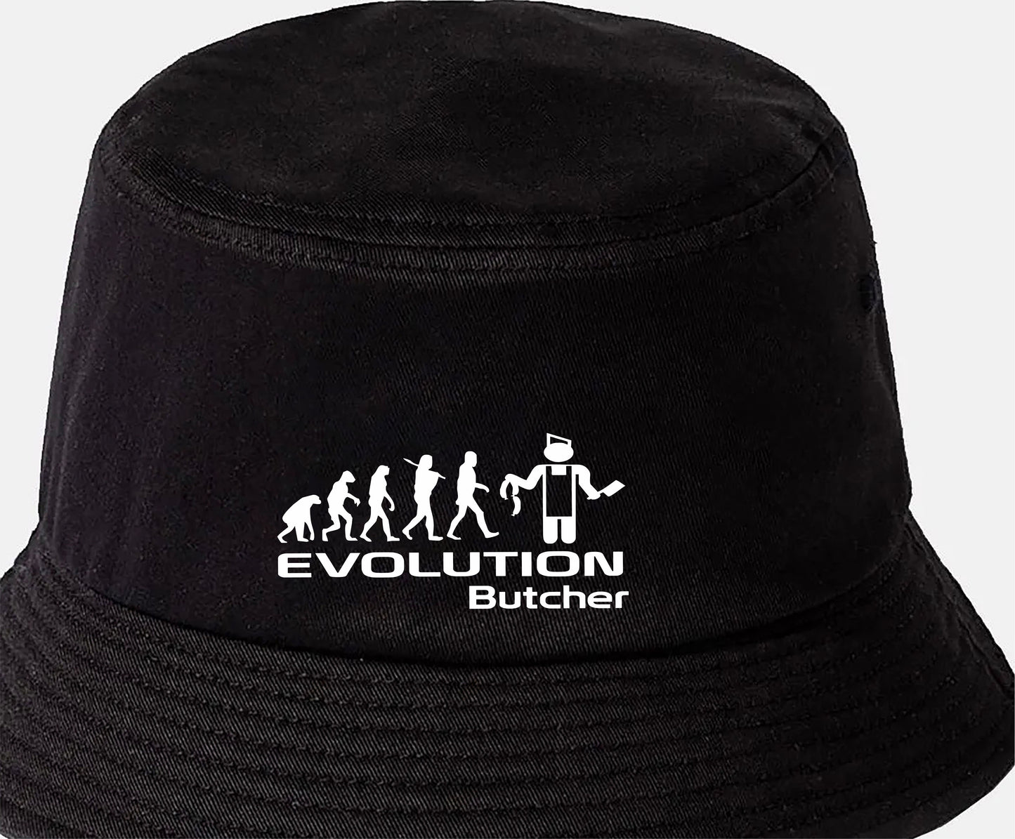 Evolution of A Butcher Bucket Hat Birthday Gift Great for Men & Ladies